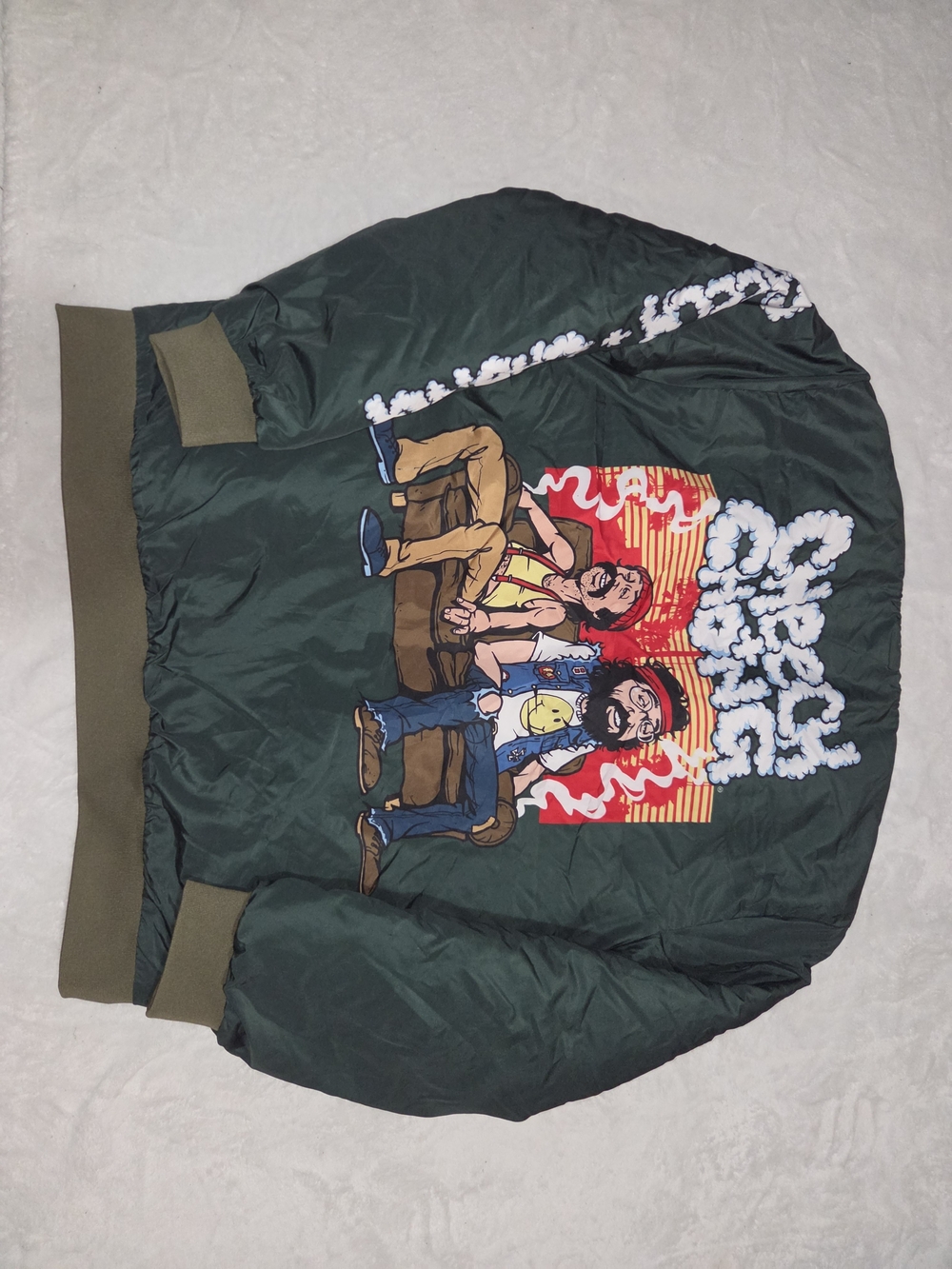 Cheech And Chong 420 Club Zip Up Jacket Puffer